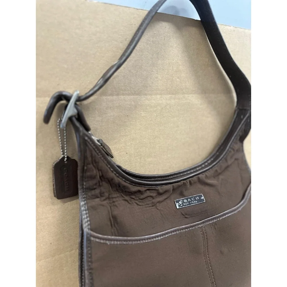 Vintage Coach Brown Ergo Hobo Leather Half‎ Moon Shoulder Bag